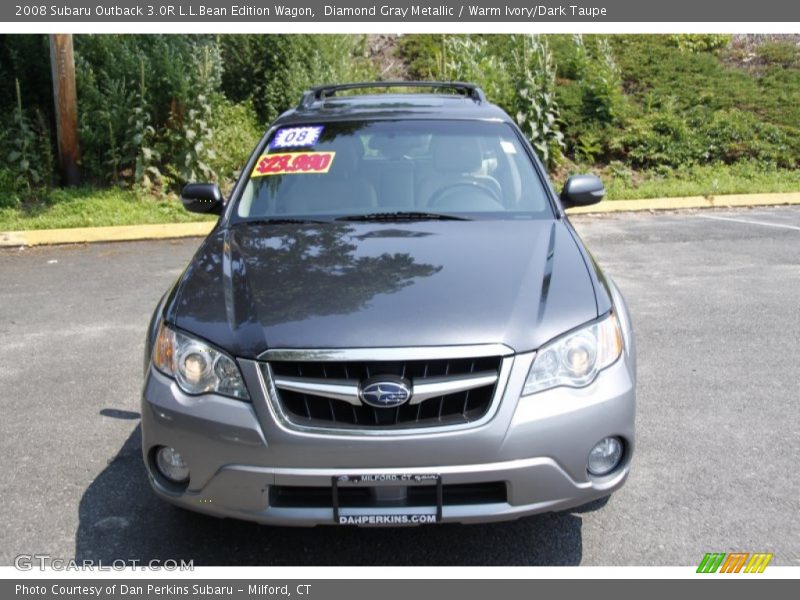 Diamond Gray Metallic / Warm Ivory/Dark Taupe 2008 Subaru Outback 3.0R L.L.Bean Edition Wagon