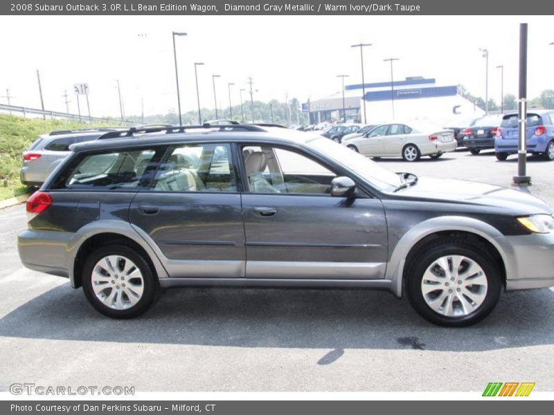 Diamond Gray Metallic / Warm Ivory/Dark Taupe 2008 Subaru Outback 3.0R L.L.Bean Edition Wagon