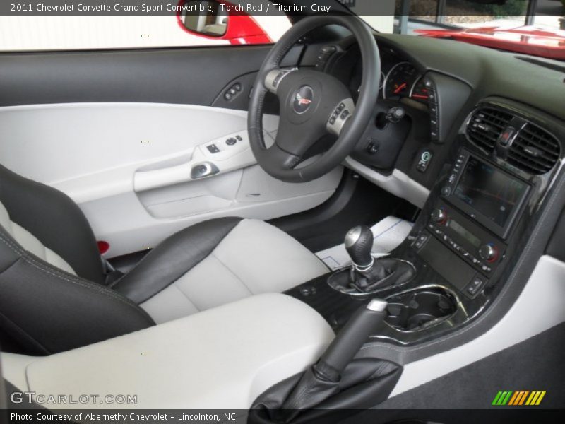  2011 Corvette Grand Sport Convertible Titanium Gray Interior