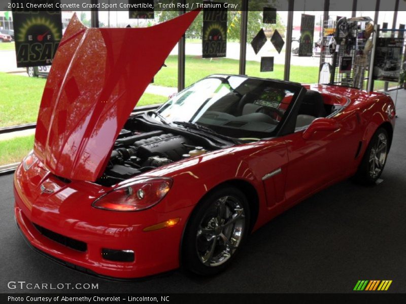 Torch Red / Titanium Gray 2011 Chevrolet Corvette Grand Sport Convertible