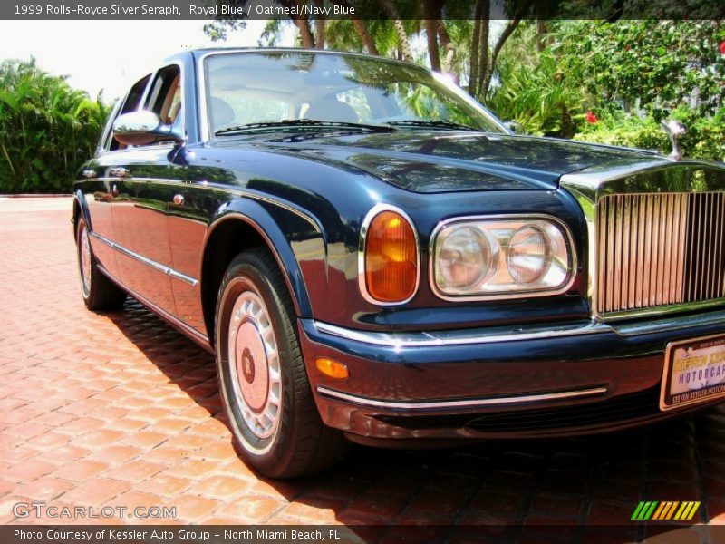 Royal Blue / Oatmeal/Navy Blue 1999 Rolls-Royce Silver Seraph