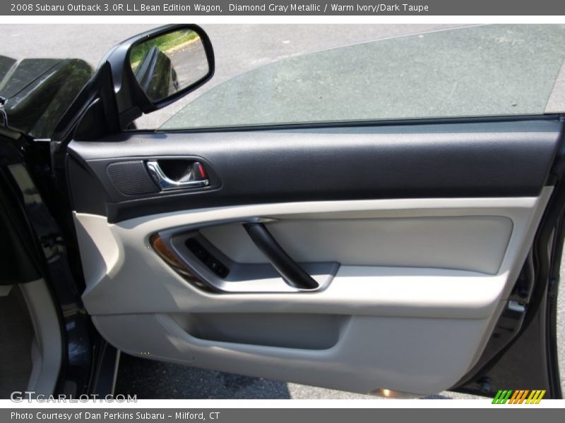 Diamond Gray Metallic / Warm Ivory/Dark Taupe 2008 Subaru Outback 3.0R L.L.Bean Edition Wagon