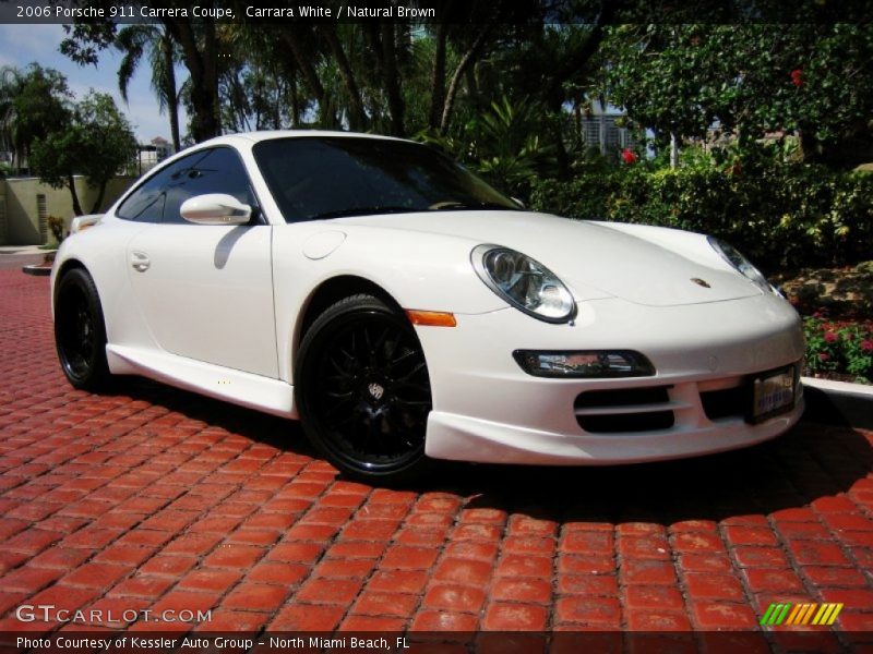 Carrara White / Natural Brown 2006 Porsche 911 Carrera Coupe