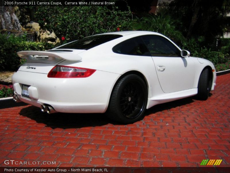 Carrara White / Natural Brown 2006 Porsche 911 Carrera Coupe