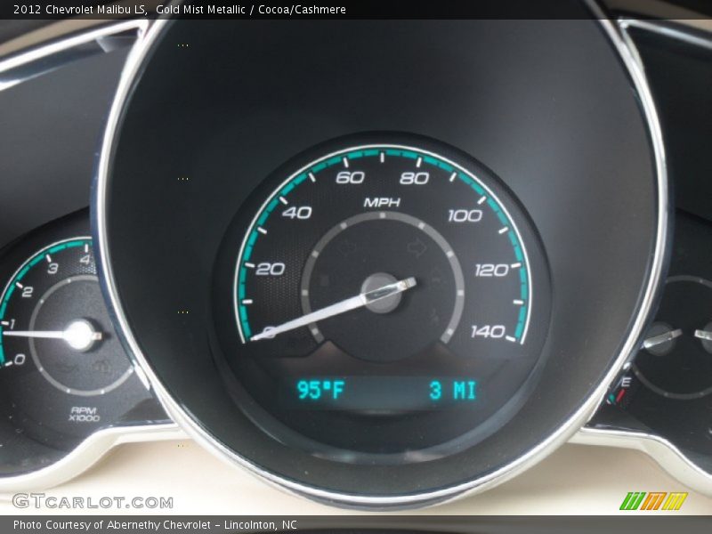 Gold Mist Metallic / Cocoa/Cashmere 2012 Chevrolet Malibu LS