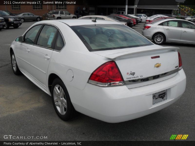 Summit White / Neutral 2011 Chevrolet Impala LT