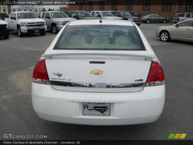 Summit White / Neutral 2011 Chevrolet Impala LT