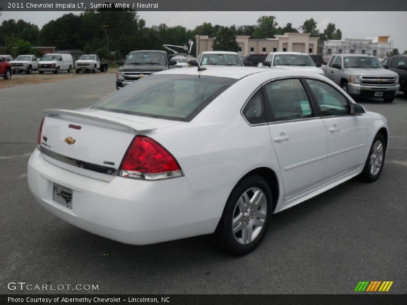 Summit White / Neutral 2011 Chevrolet Impala LT
