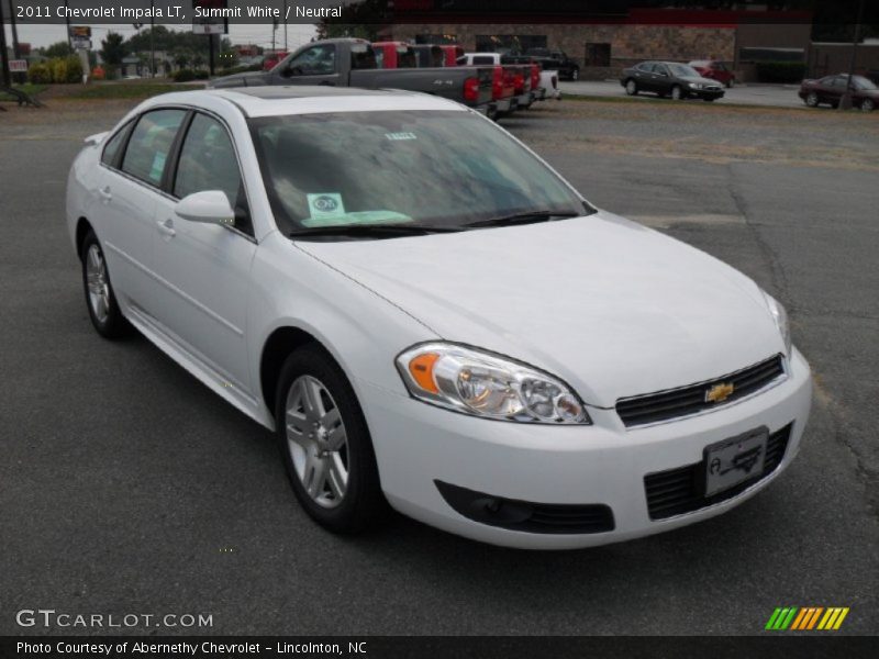 Summit White / Neutral 2011 Chevrolet Impala LT