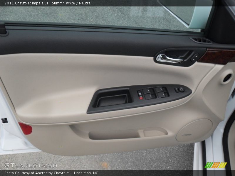 Summit White / Neutral 2011 Chevrolet Impala LT