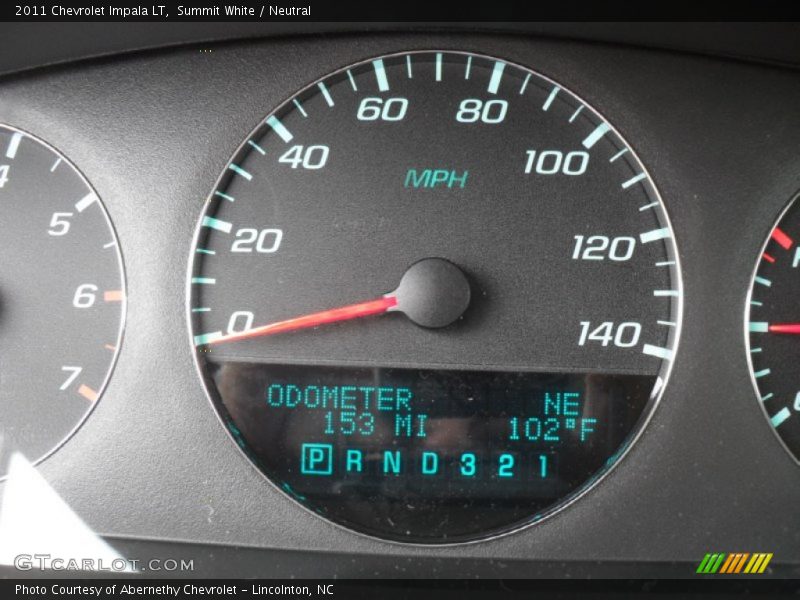 Summit White / Neutral 2011 Chevrolet Impala LT