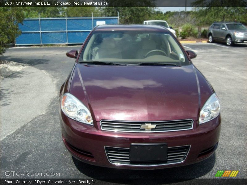 Bordeaux Red / Neutral Beige 2007 Chevrolet Impala LS