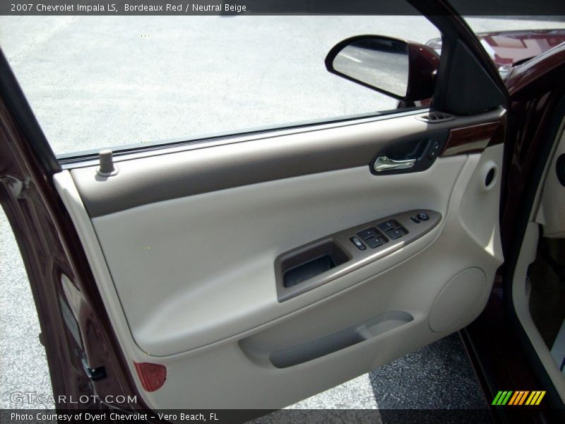 Bordeaux Red / Neutral Beige 2007 Chevrolet Impala LS