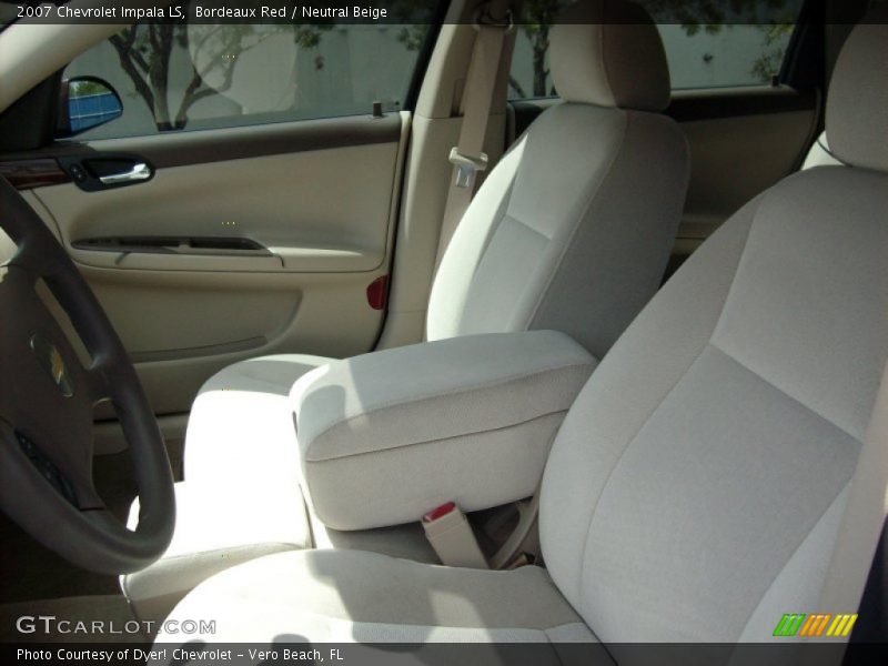 Bordeaux Red / Neutral Beige 2007 Chevrolet Impala LS
