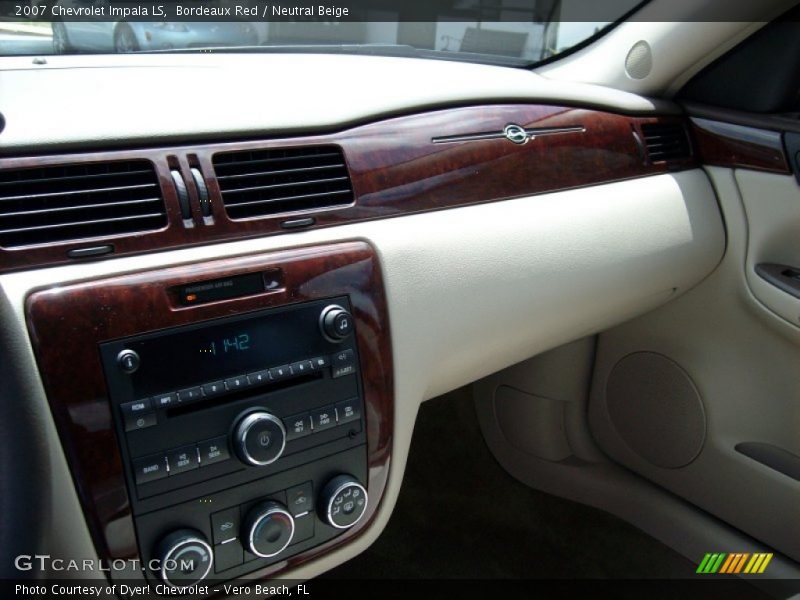 Bordeaux Red / Neutral Beige 2007 Chevrolet Impala LS