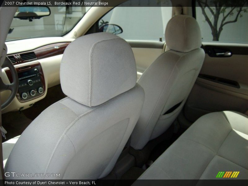 Bordeaux Red / Neutral Beige 2007 Chevrolet Impala LS