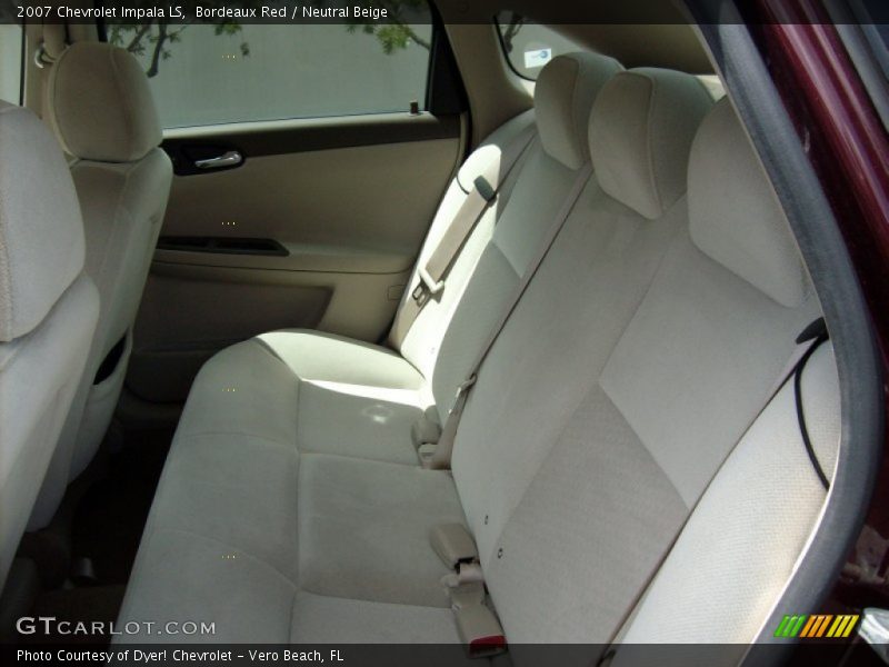Bordeaux Red / Neutral Beige 2007 Chevrolet Impala LS
