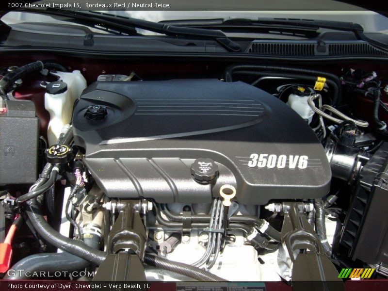Bordeaux Red / Neutral Beige 2007 Chevrolet Impala LS