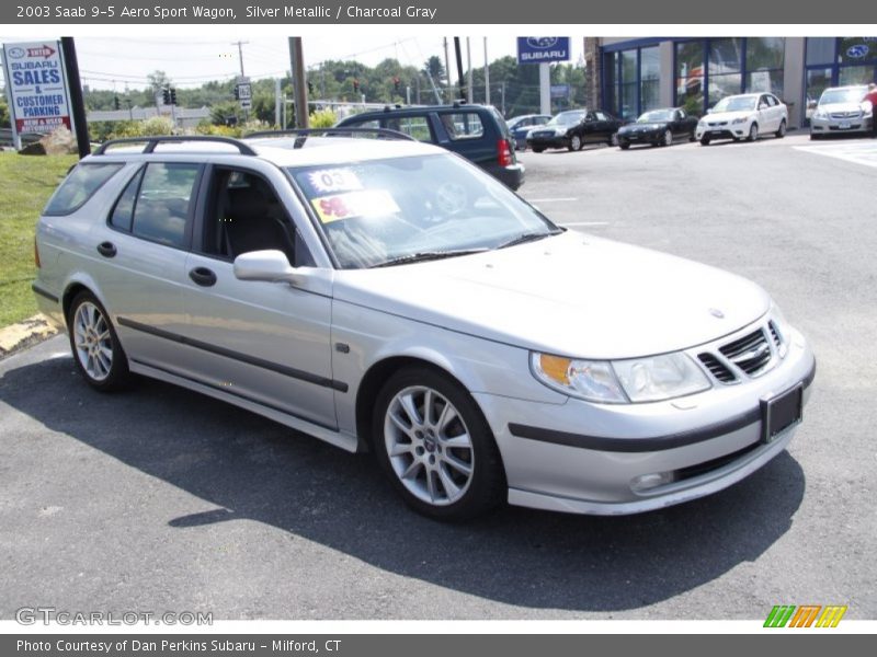 Silver Metallic / Charcoal Gray 2003 Saab 9-5 Aero Sport Wagon
