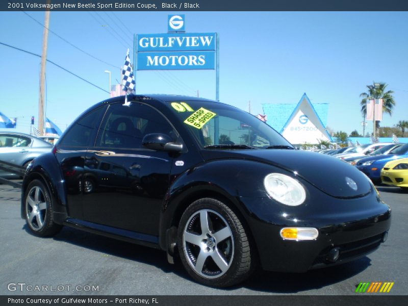 Black / Black 2001 Volkswagen New Beetle Sport Edition Coupe