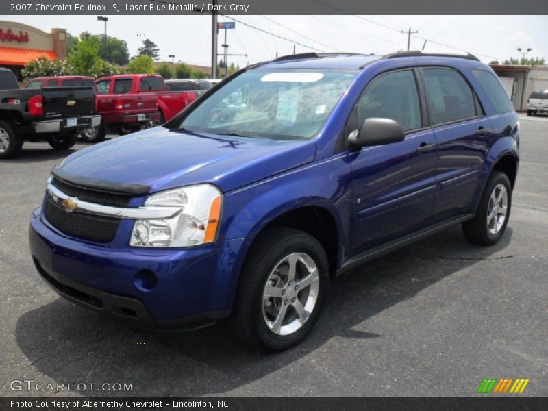 Laser Blue Metallic / Dark Gray 2007 Chevrolet Equinox LS