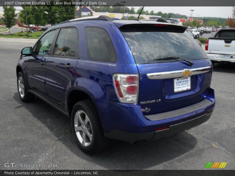 Laser Blue Metallic / Dark Gray 2007 Chevrolet Equinox LS