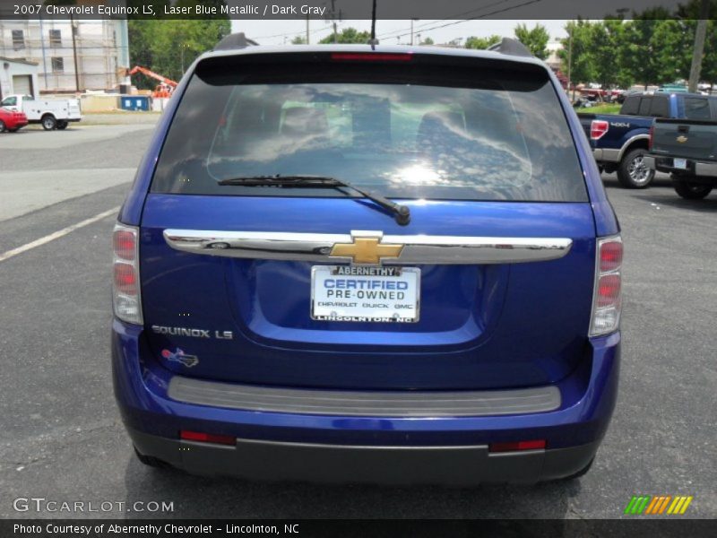 Laser Blue Metallic / Dark Gray 2007 Chevrolet Equinox LS