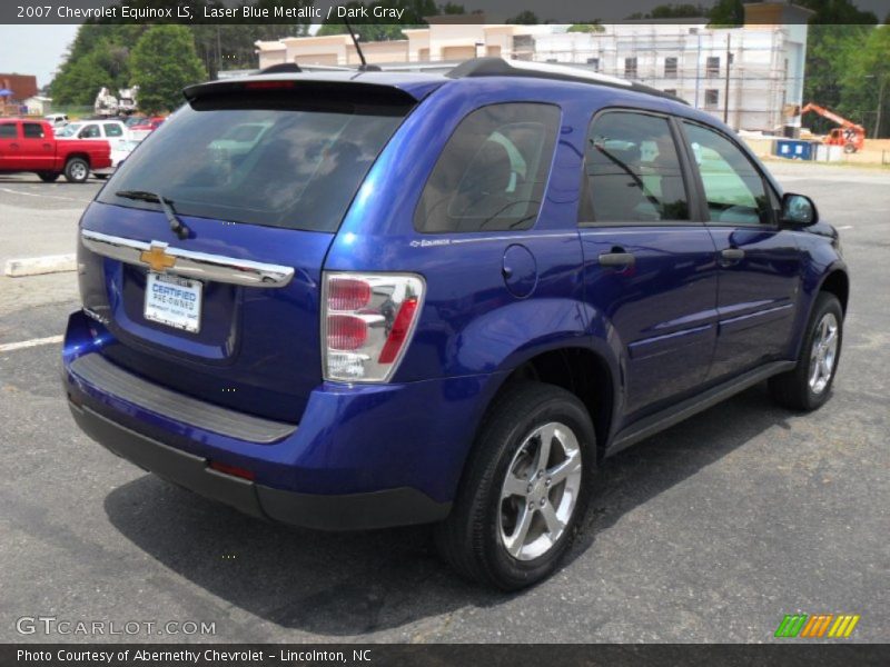 Laser Blue Metallic / Dark Gray 2007 Chevrolet Equinox LS