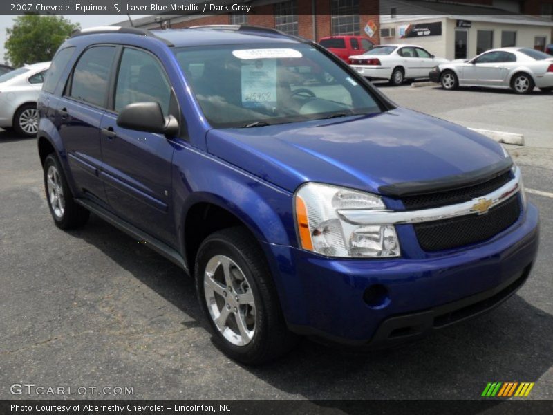 Laser Blue Metallic / Dark Gray 2007 Chevrolet Equinox LS