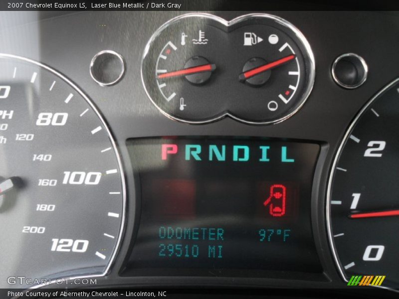 Laser Blue Metallic / Dark Gray 2007 Chevrolet Equinox LS