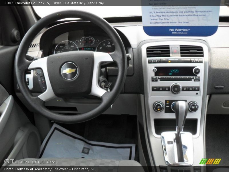 Laser Blue Metallic / Dark Gray 2007 Chevrolet Equinox LS