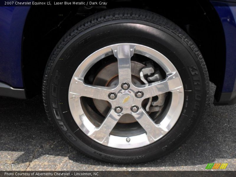 Laser Blue Metallic / Dark Gray 2007 Chevrolet Equinox LS