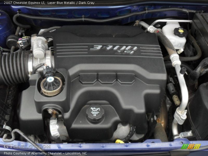 Laser Blue Metallic / Dark Gray 2007 Chevrolet Equinox LS