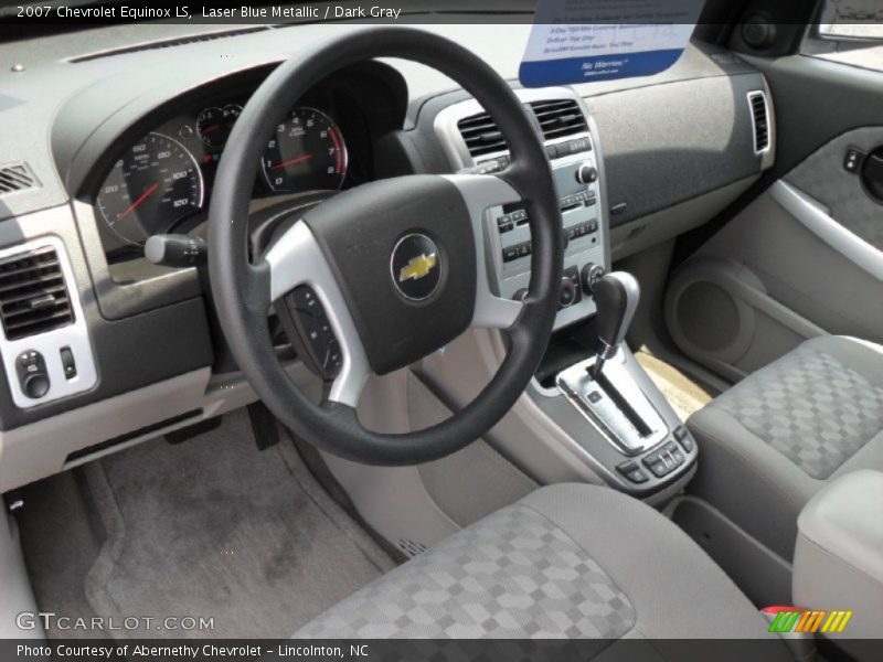 Laser Blue Metallic / Dark Gray 2007 Chevrolet Equinox LS