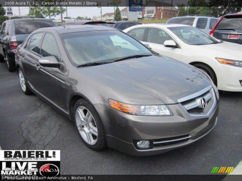Carbon Bronze Metallic / Ebony 2008 Acura TL 3.2