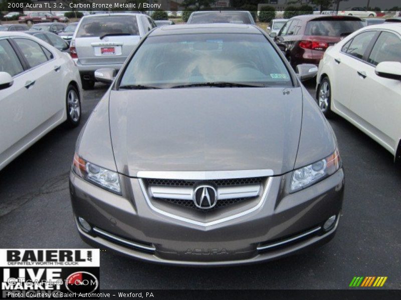 Carbon Bronze Metallic / Ebony 2008 Acura TL 3.2