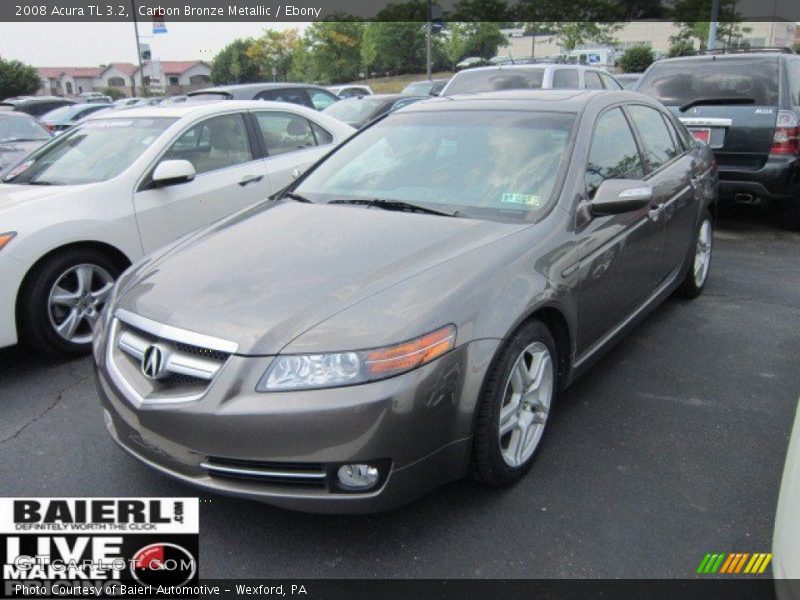 Carbon Bronze Metallic / Ebony 2008 Acura TL 3.2