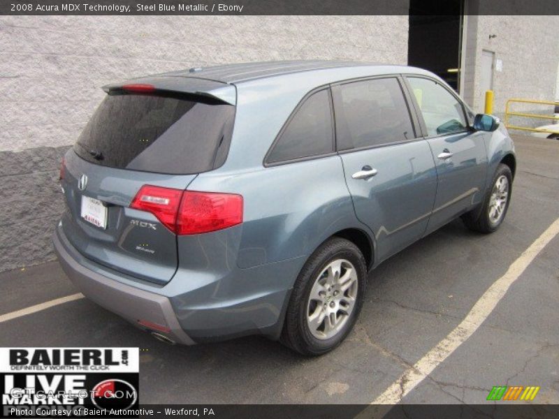 Steel Blue Metallic / Ebony 2008 Acura MDX Technology