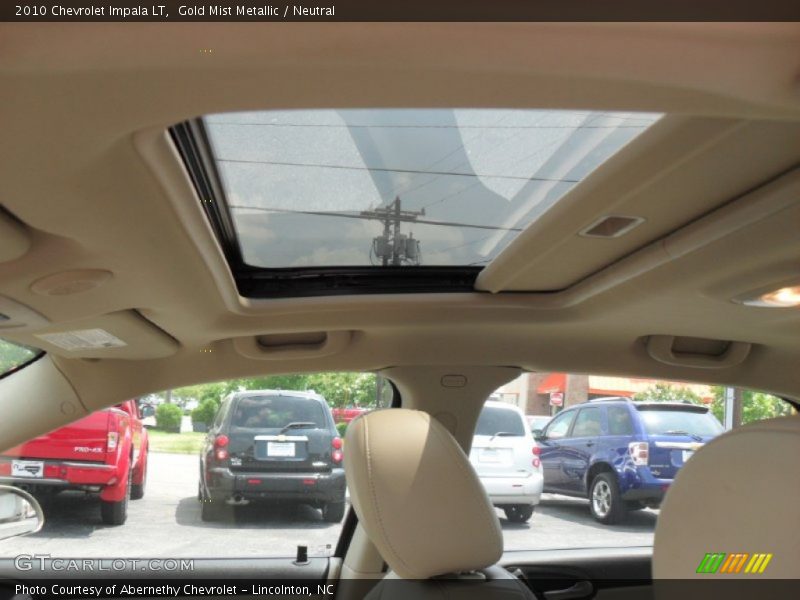 Gold Mist Metallic / Neutral 2010 Chevrolet Impala LT
