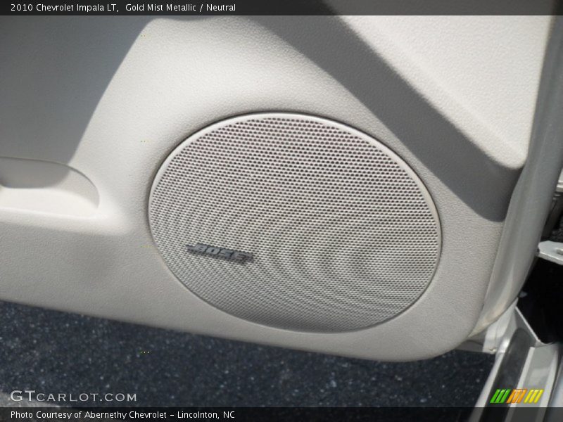 Gold Mist Metallic / Neutral 2010 Chevrolet Impala LT