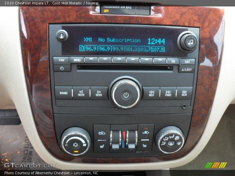 Gold Mist Metallic / Neutral 2010 Chevrolet Impala LT