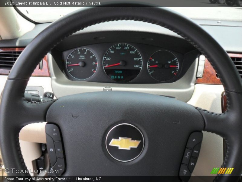 Gold Mist Metallic / Neutral 2010 Chevrolet Impala LT