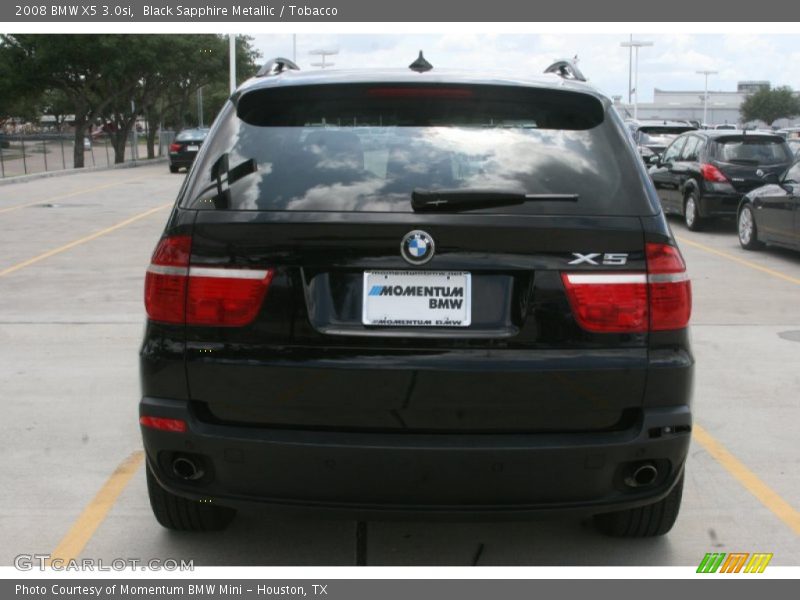 Black Sapphire Metallic / Tobacco 2008 BMW X5 3.0si
