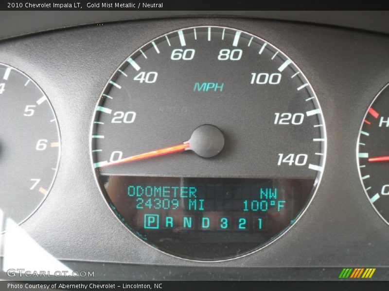 Gold Mist Metallic / Neutral 2010 Chevrolet Impala LT