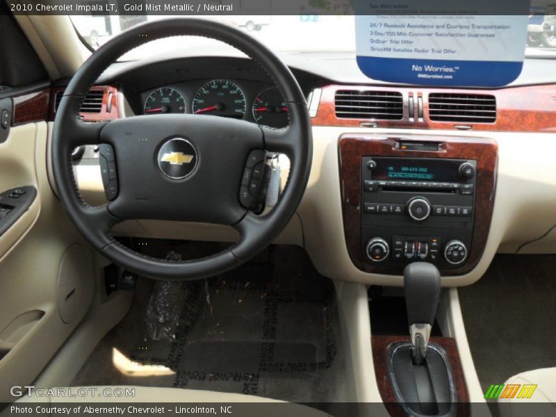 Gold Mist Metallic / Neutral 2010 Chevrolet Impala LT