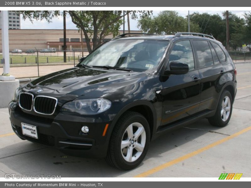 Black Sapphire Metallic / Tobacco 2008 BMW X5 3.0si