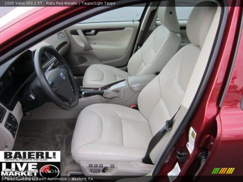 Ruby Red Metallic / Taupe/Light Taupe 2005 Volvo S60 2.5T