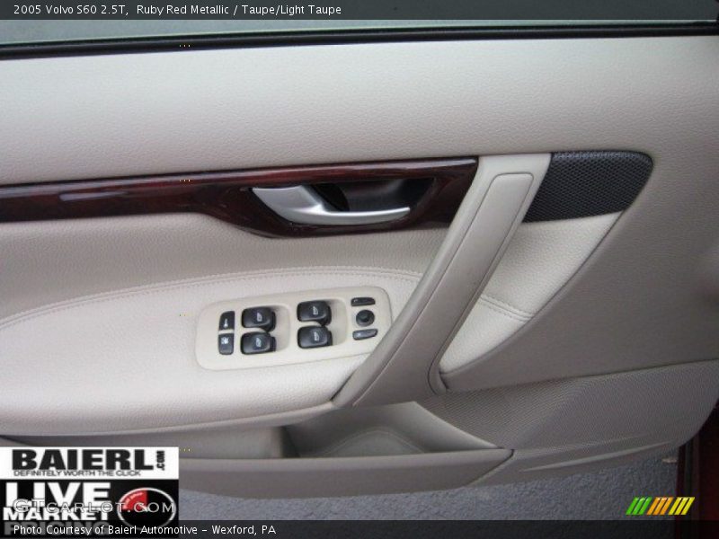 Ruby Red Metallic / Taupe/Light Taupe 2005 Volvo S60 2.5T