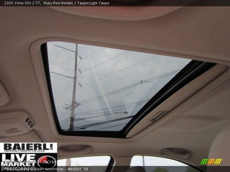 Ruby Red Metallic / Taupe/Light Taupe 2005 Volvo S60 2.5T