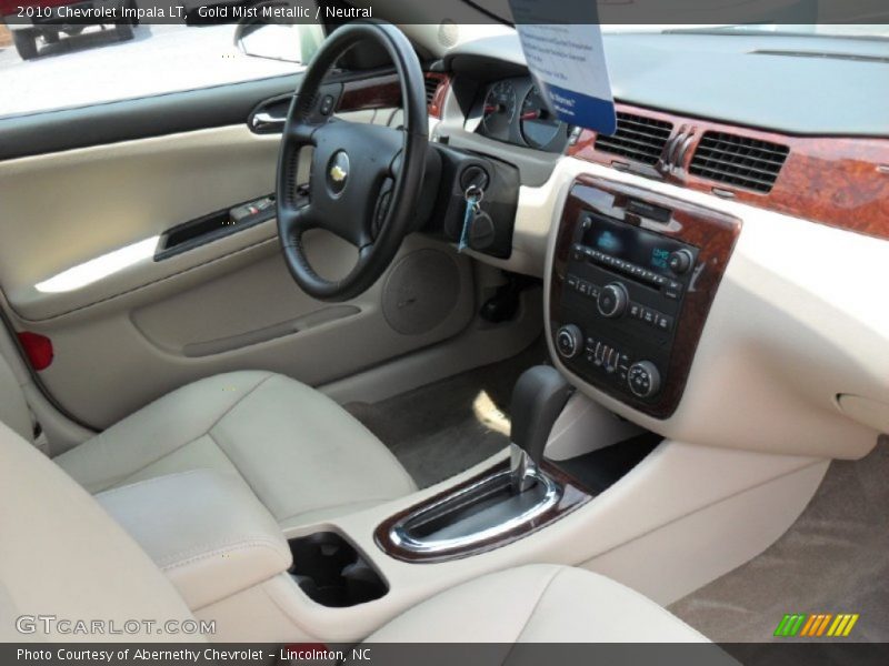Gold Mist Metallic / Neutral 2010 Chevrolet Impala LT